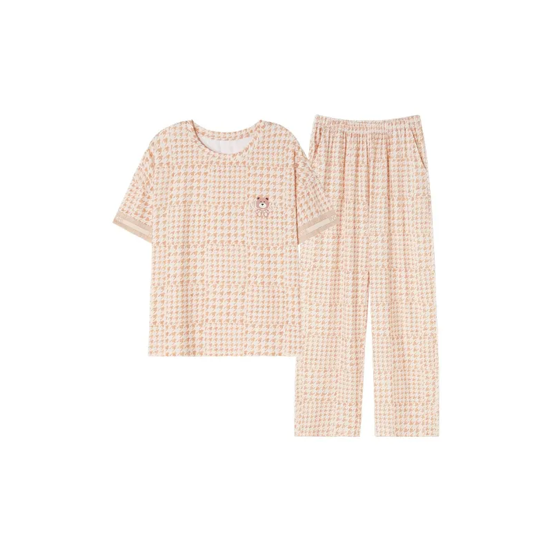 The Story Of The Flower Season Pajama Set Women's Orange-0