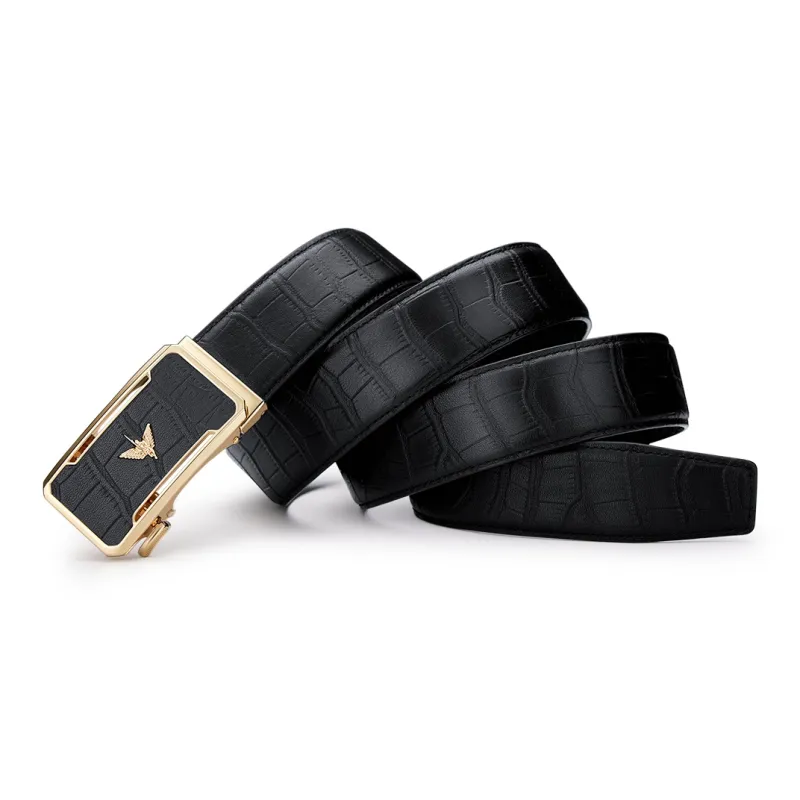 WilliamPOLO Men's Brand Authentic Belt Business Casual Leather Belts Men's Width  3.5cm-10