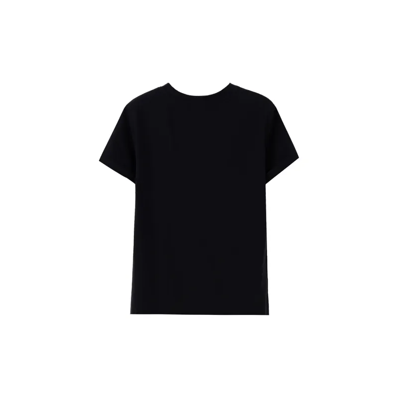 SOON FLOWER T Shirt Women's Black Summer-1