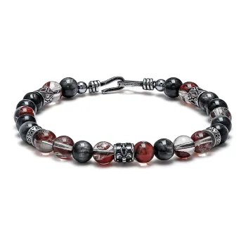 Cuud Hawk's Eye Stone Bracelets Men's