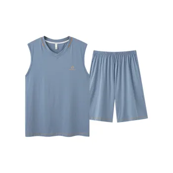 Inside The Orange Pajama Set Men's Blue