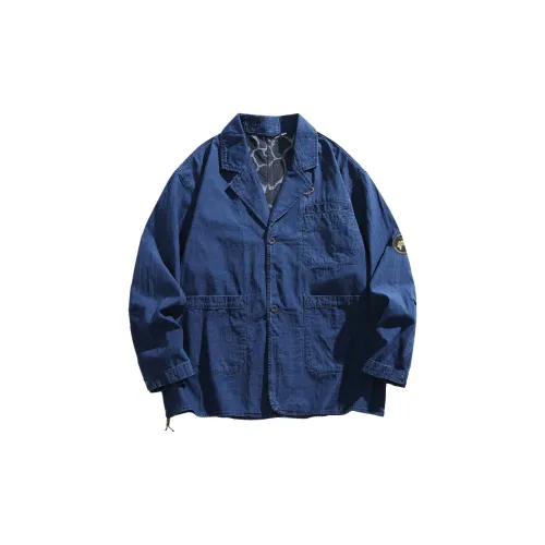 Jeep Denim Jackets Unisex Dark Blue