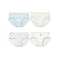4 Pack (Powder Blue/White with Floral/White Base Multicolor)