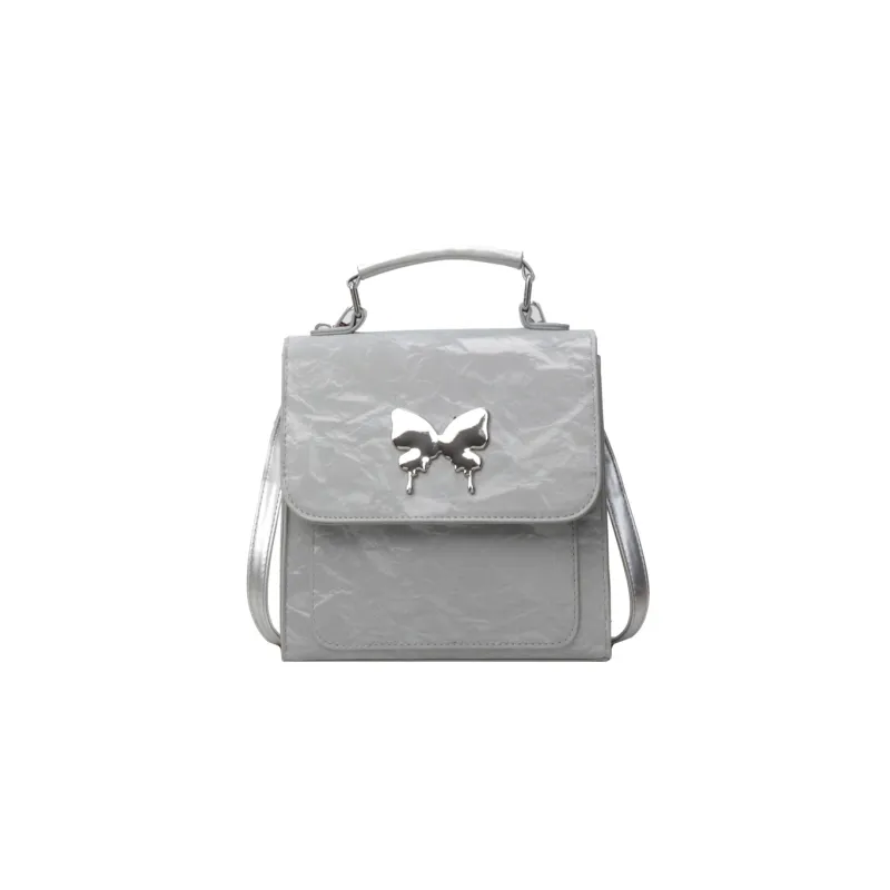 BAODIDAISHU Pu Backpack Regular Women's Blue White Pink Green Black Gray-15