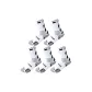 5 Pack White Black