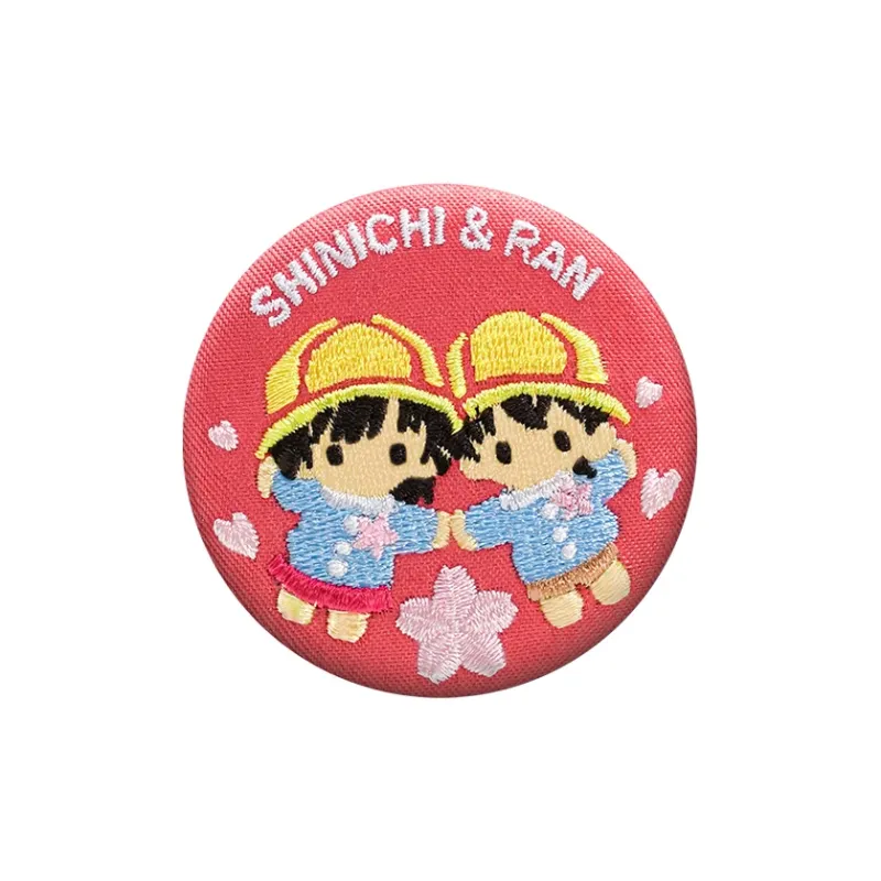Spiritual Creations Detective Conan Case Closed Love Connection Fabric Grain Badges-3