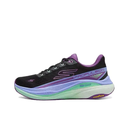 Skechers WOMEN'S GO Series Running Shoes Women's Low-Top Black/Purple