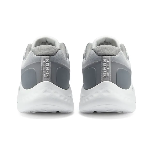 Skechers GO RUN Cushioned Slip Resistant Low Top Casual Shoes Men's White Gray-3