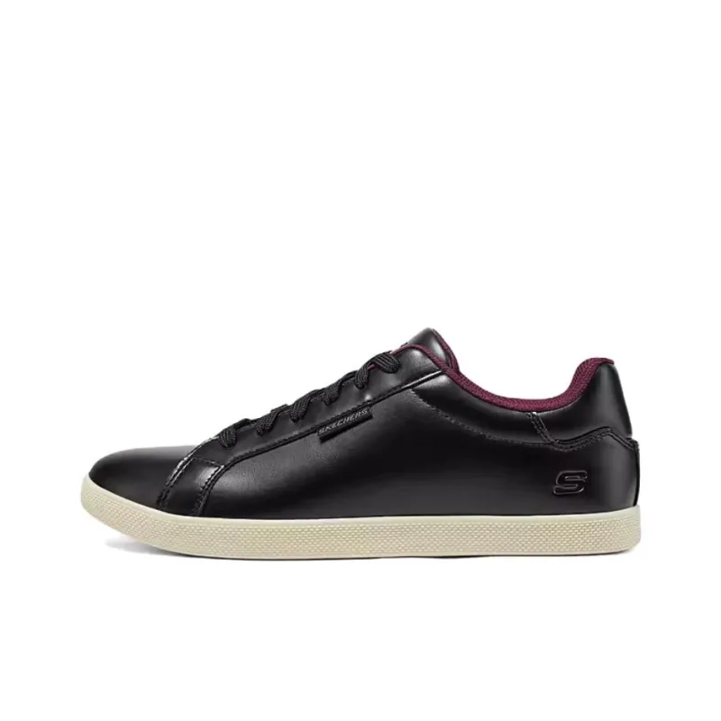 Skechers Street Wear Placer - Berwick Anti-Slip And Wear-Resistant Breathable Low-Top Skateboard Shoes Men's Black-0