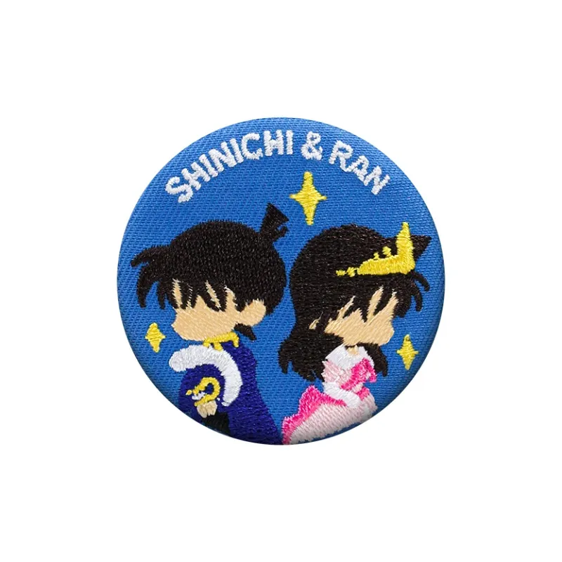 Spiritual Creations Detective Conan Case Closed Love Connection Fabric Grain Badges-2