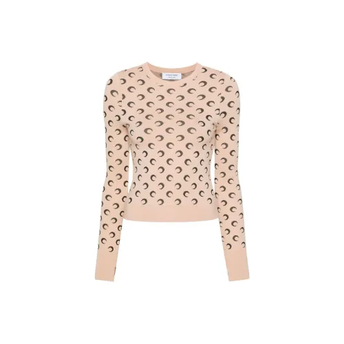 Marine Serre Sweaters Women's Beige