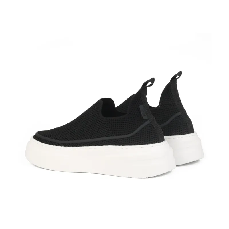 Thai Points Durable Breathable Moisture Wicking Lightweight Low Top Casual Shoes Men's Black-4