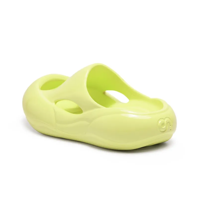 CN EVA Slip Resistant Odor Resistant Abrasion Resistant Slide Slippers Unisex Yellow-2