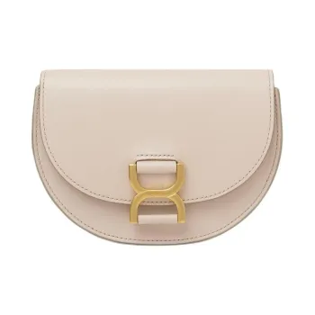 Chloe Marcie Cow Leather Shoulder Bag Crossbody Bag Mini Women's Cement Pink