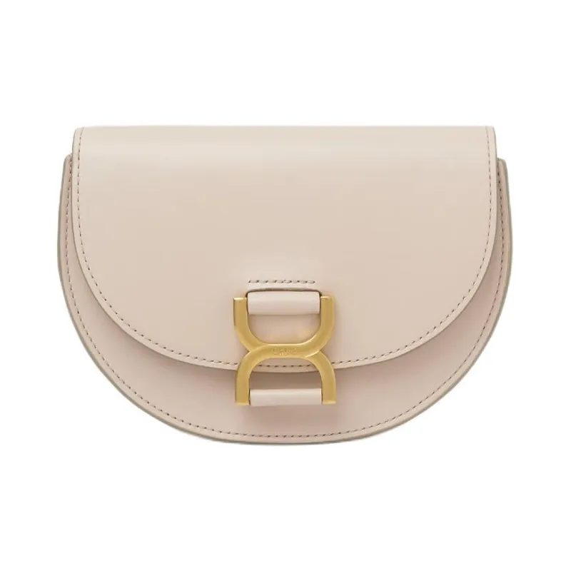Chloe Marcie Cow Leather Shoulder Bag Crossbody Bag Mini Women's Cement Pink-0