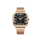Rose Case Black Dial Rose Steel Band