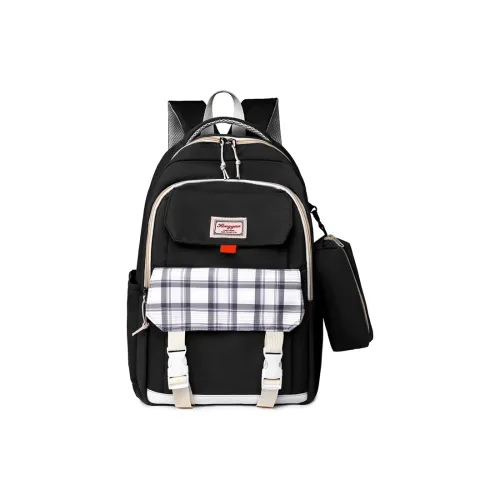 HACIN Water Repellent Fabric Backpack Regular Mens Black