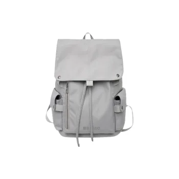 MAKINO Fabric Backpack Unisex Black/Gray/Coffee