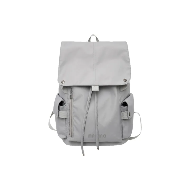 MAKINO Fabric Backpack Unisex Black/Gray/Coffee-6