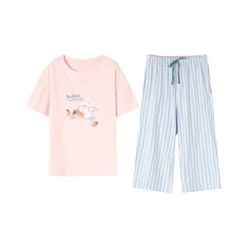 XIN1BU Pajama Set Women's Light Orange Pink