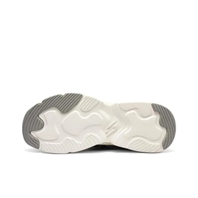 Skechers DLITES Anti Slip Wear Resistant Low Top Chunky Sneakers Men's White Black-4