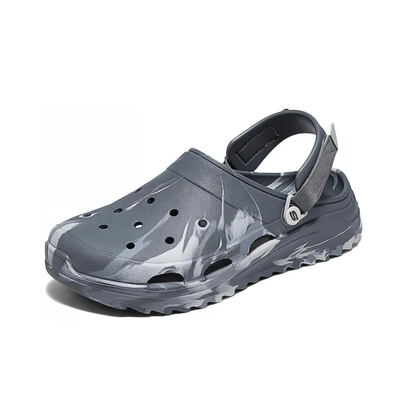 Skechers Clogs Men's Charcoal Gray-2