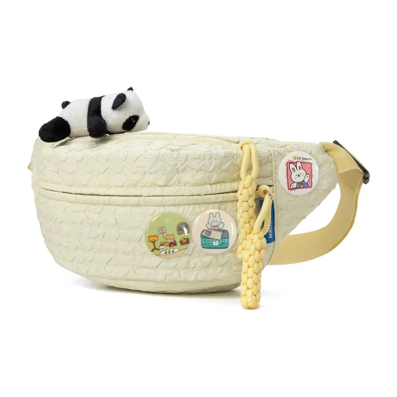 UNITE STAR Nylon One Shoulder Crossbody Bag, Sling Bag Regular Women's Pink/Green/Yellow-6
