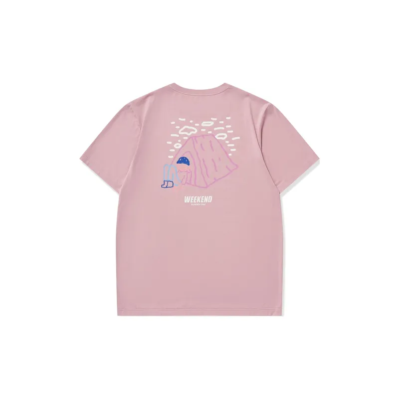 Erke T Shirts Unisex Dirty Pink-1