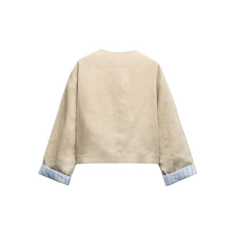 ZARA Jackets Coats Women's Beige-1