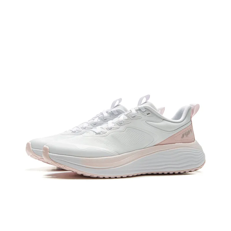 LINING Soft Lite Casual Shoes Women's Low Top Standard White/Peach Blossom Pink-2