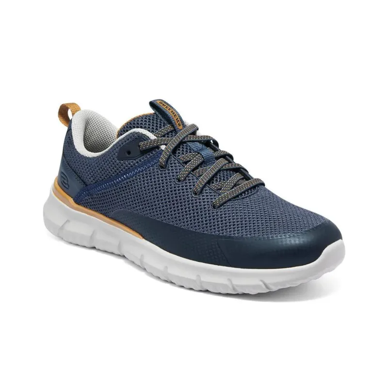 Skechers Del Retto Durable Breathable Low-Top Running Shoes Men's Marine Blue-1