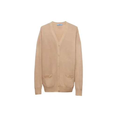 PRADA Cashmere Sweaters Women's Beige