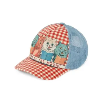 GUCCI Polyester Baseball Caps Kids' Red/Blue