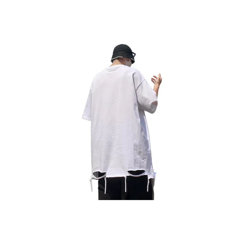 PAINT STAIN Minimalist Style Versatile T Shirt Men's-23