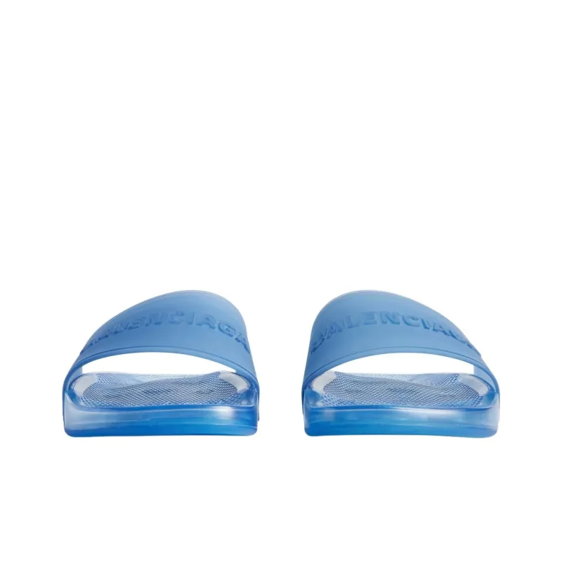 Balenciaga Pool Slide Slippers Men's Blue-3