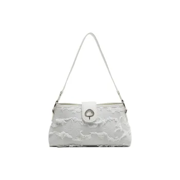 Carit&Koty Polyurethane Synthetic Leather Fabric Bonded Shoulder Bag Regular Women's White
