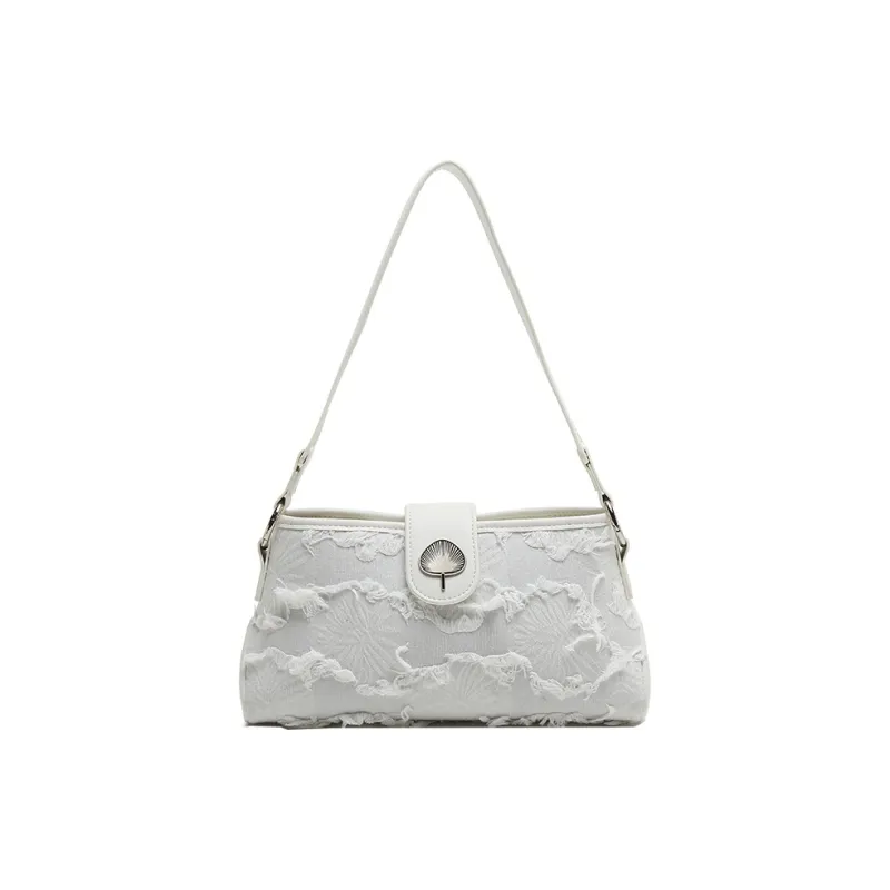 Carit&Koty Polyurethane Synthetic Leather Fabric Bonded Shoulder Bag Regular Women's White-0