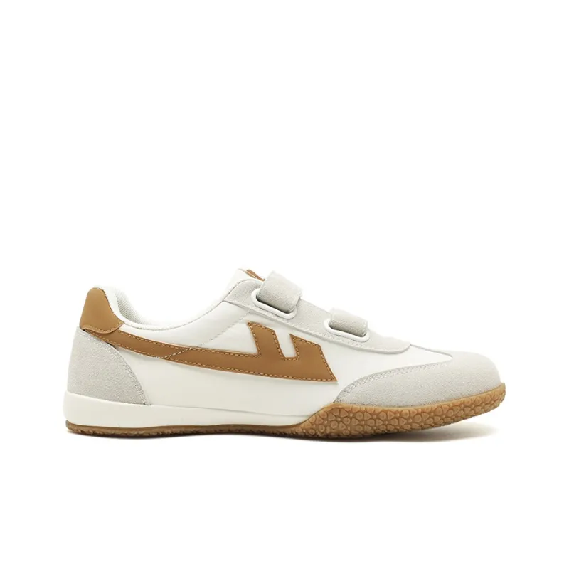 Warrior Wear resistant Lightweight Breathable And Non slip. Low Top Canvas Shoes Unisex Beige Brown-1
