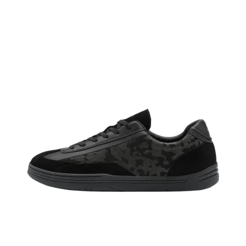 STONE ISLAND Skateboard Shoes Men Low-Top Black