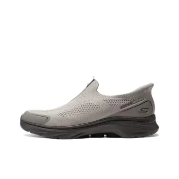 Skechers WOMEN'S GO WALK Anti Slip And Wear Resistant Breathable Low Top Casual Shoes Men's Taupe
