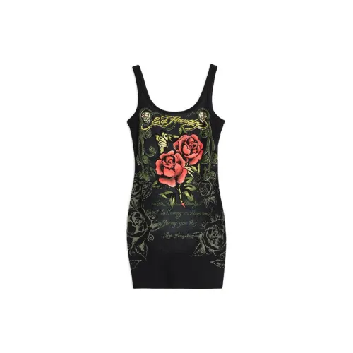 Ed Hardy Slip Dresses Women's Black