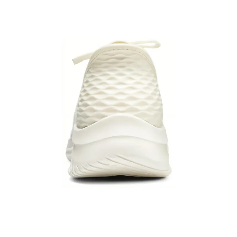 Skechers Cushioned Wear Resistant Breathable Low Top Casual Running Shoes Women's Yellow White-4