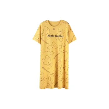 Mulong Family Nightgown Women's Gold