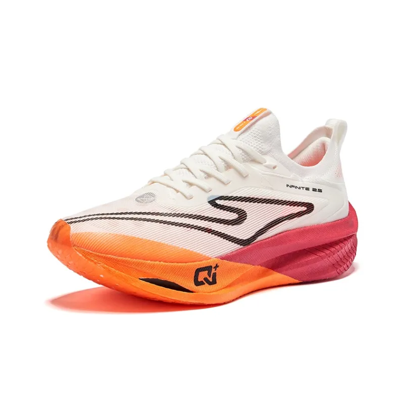 Erke Zhi Jing 2.5 Cushioning, Breathable, And Resilient Design Low Top Marathon Running Shoes Men's Sunset Color Scheme-2