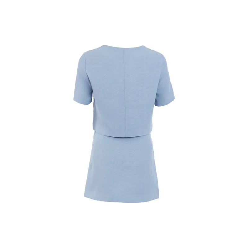JESSYLINE Skirt Set Women's Gray Blue-1