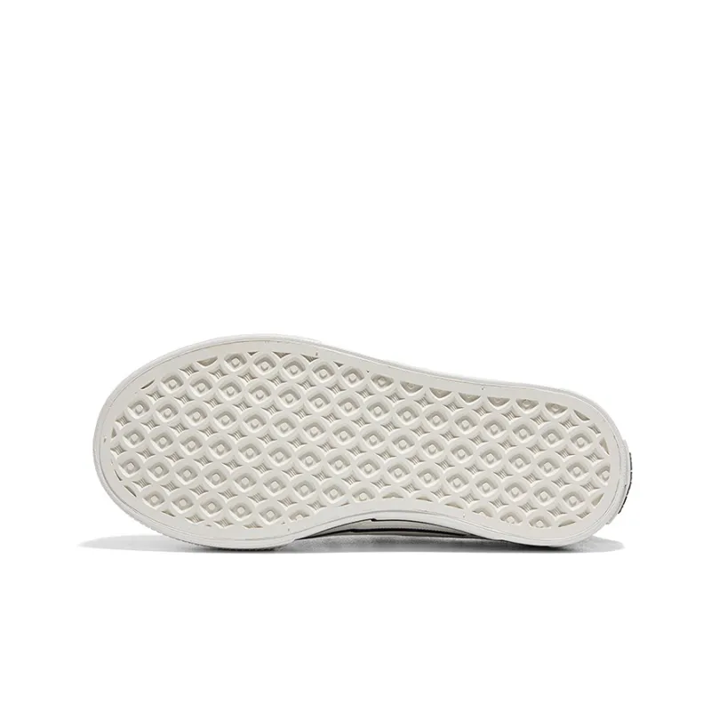 Warrior Platform White Sneakers Canvas Shoes Women's Black-4
