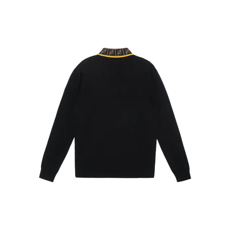 FENDI フェンディ コート(その他) 紺x黒 4103824Y0039 FENDI Sweaters Men Black - POIZON
