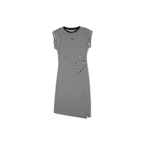 GUESS Sleeveless Dresses Women's Black/White