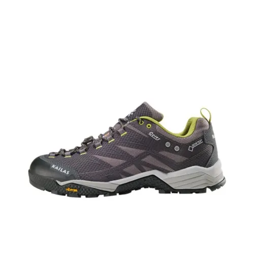 KAILAS Hiking / Trekking Shoes Men Low-Top Dark Gray Green