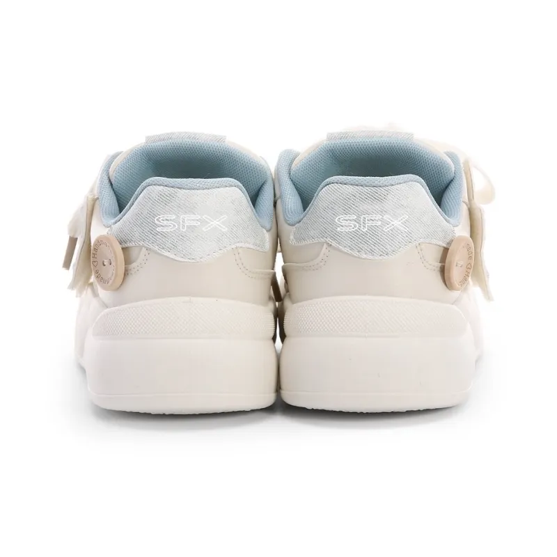 FULLXUAN Skateboard Shoes Women's Low Top White-4